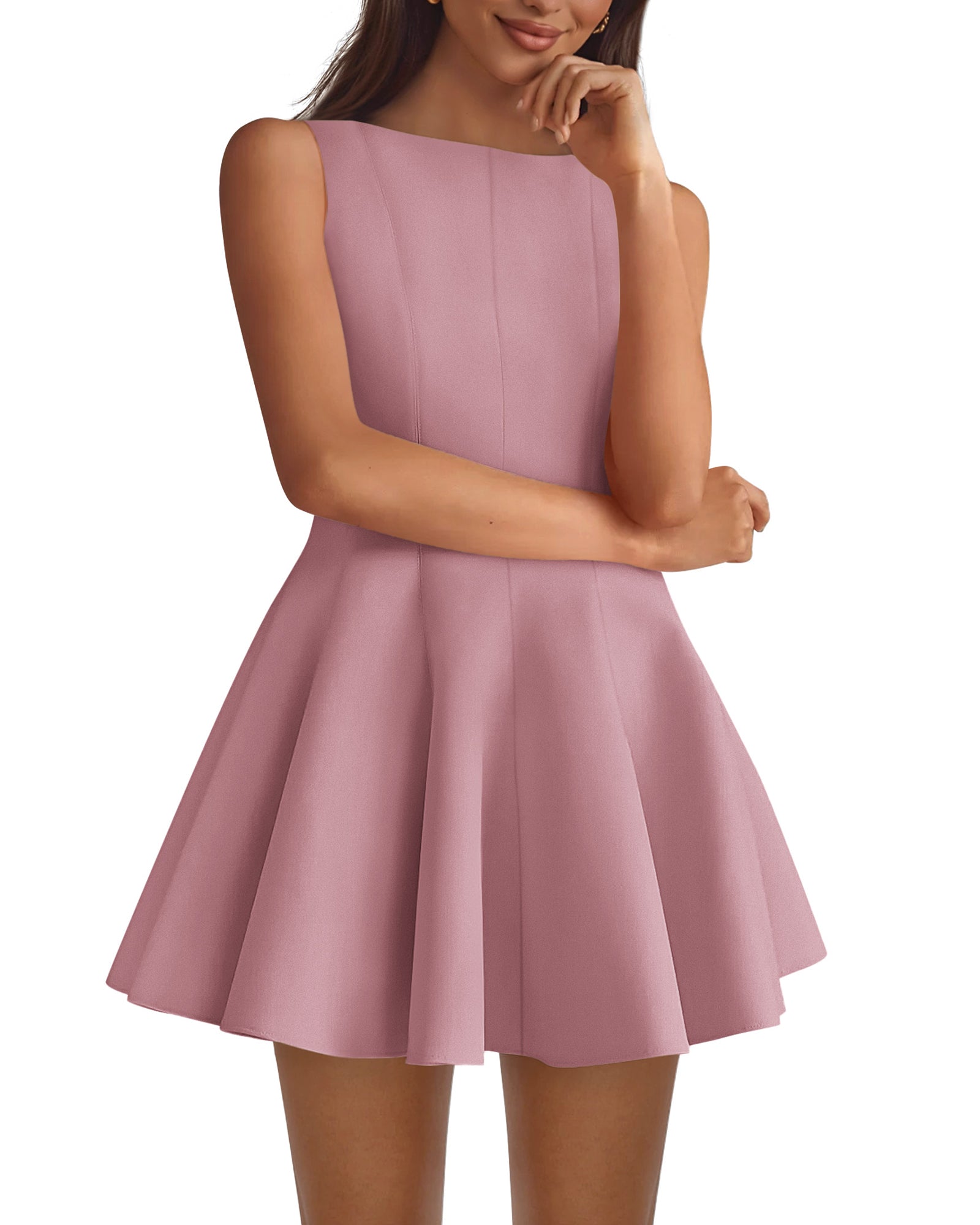 BTFBM Spring Dresses for Women 2026 Elegant Classy A Line Casual Graduation Business Work Party Cocktail Short Dress