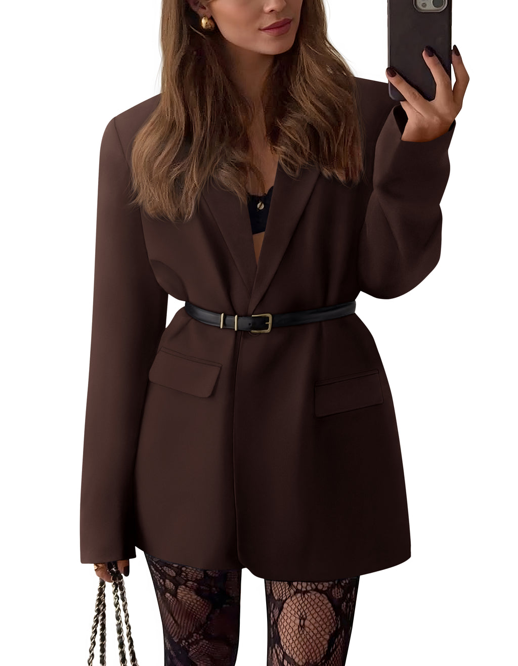 BTFBM Blazers for Women 2026 Spring Business Casual Clothes Open Front Oversized Winter Coats Work Office Suit Jackets