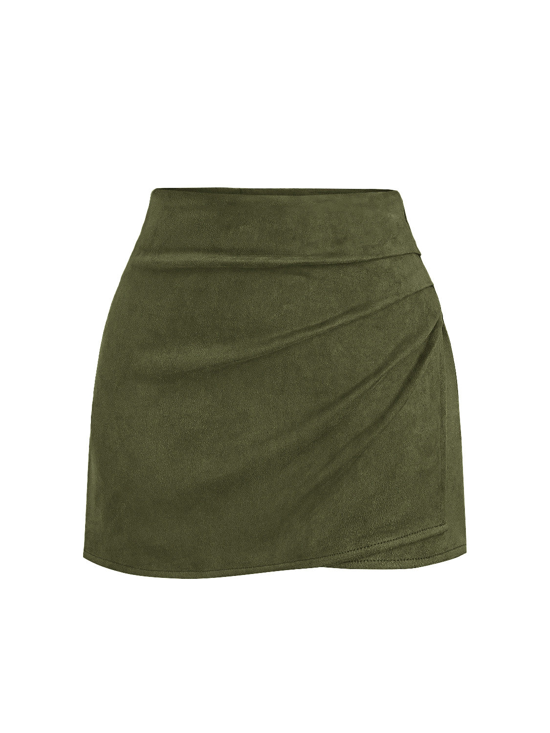 BTFBM Faux Suede Mini Skirts for Women Ruched Wrap Skorts | Elastic High Waisted Skirt With Shorts Underneath, Cute Boho Skort, Holiday Western Concert Outfits, Trendy Winter Fall 2026