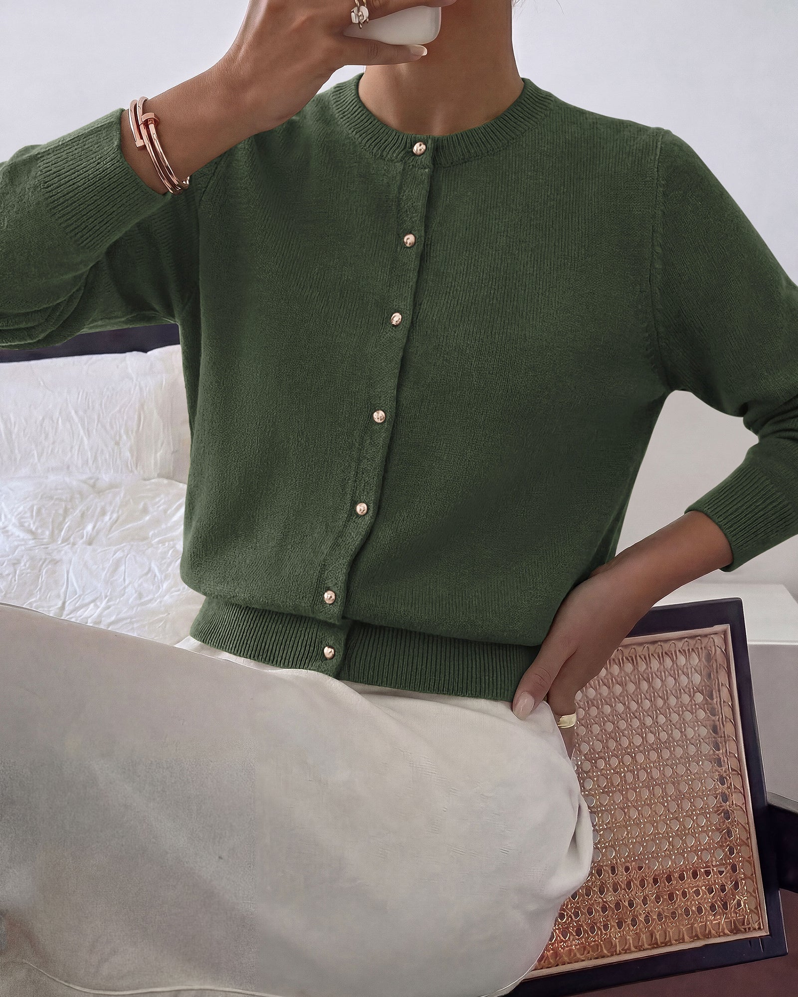BTFBM Button Cardigan Sweaters for Women Fall Clothes 2026  Ribbed Knit Open Front Cardigan, Long Sleeve Sweater, Cozy Soft Stretchy Outerwear, Relaxed Fit, 2026 Trendy Winter Outfits