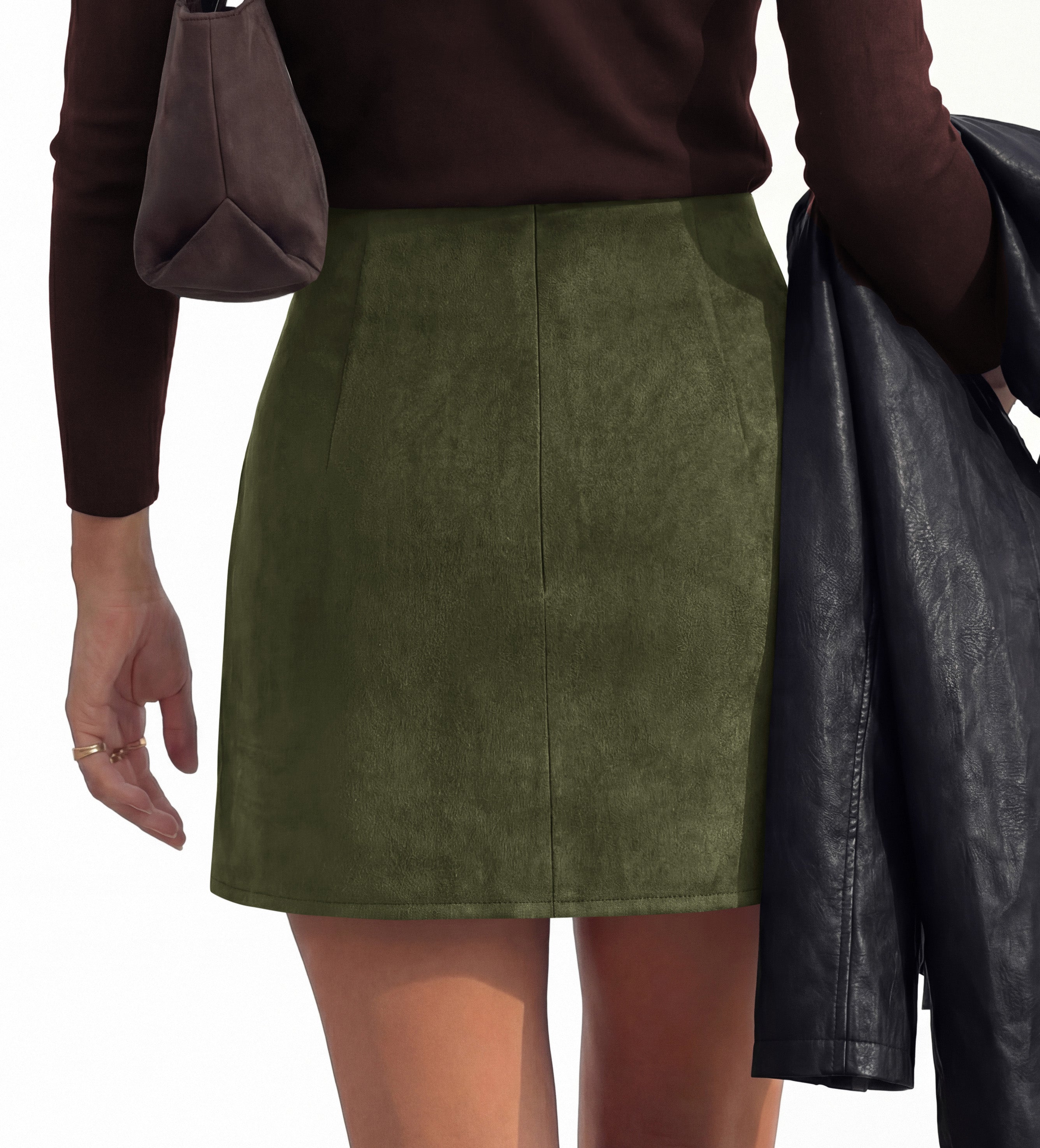 BTFBM Faux Suede Mini Skirts for Women Ruched Wrap Skorts | Elastic High Waisted Skirt With Shorts Underneath, Cute Boho Skort, Holiday Western Concert Outfits, Trendy Winter Fall 2026