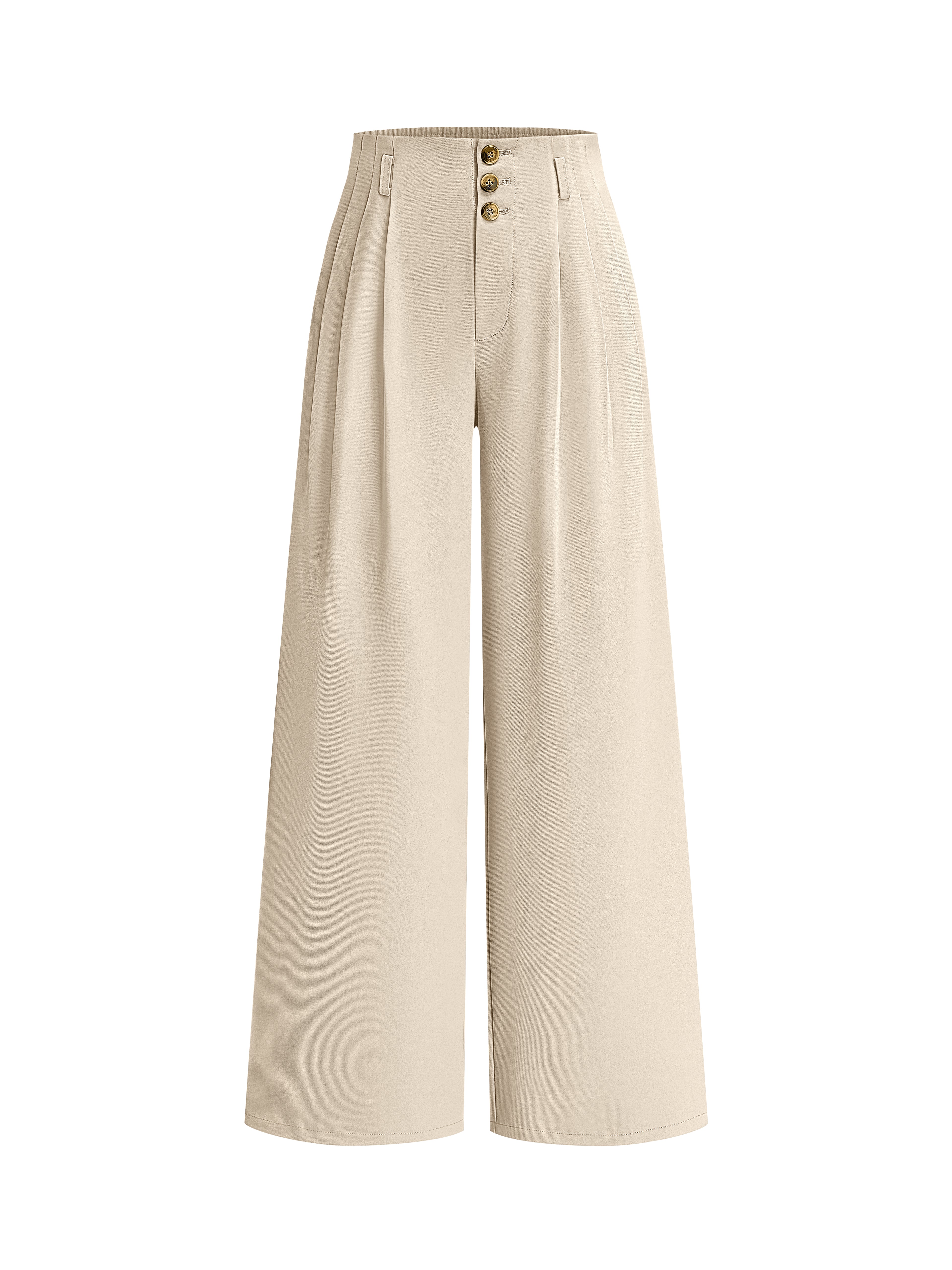 BTFBM Wide Leg Dress Pants Women Business Casual Outfits | Elastic High Waisted Palazzo Pants, Button Zip Up Closure, Pleated Office Work Trousers With Pockets, Fall Fashion 2026