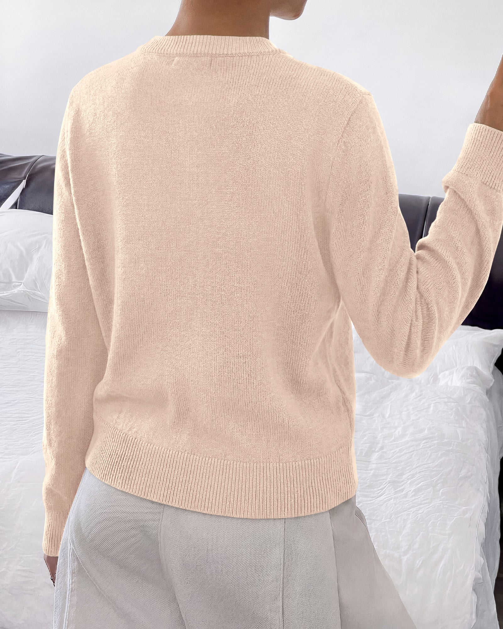 BTFBM Button Cardigan Sweaters for Women Fall Clothes 2026  Ribbed Knit Open Front Cardigan, Long Sleeve Sweater, Cozy Soft Stretchy Outerwear, Relaxed Fit, 2026 Trendy Winter Outfits