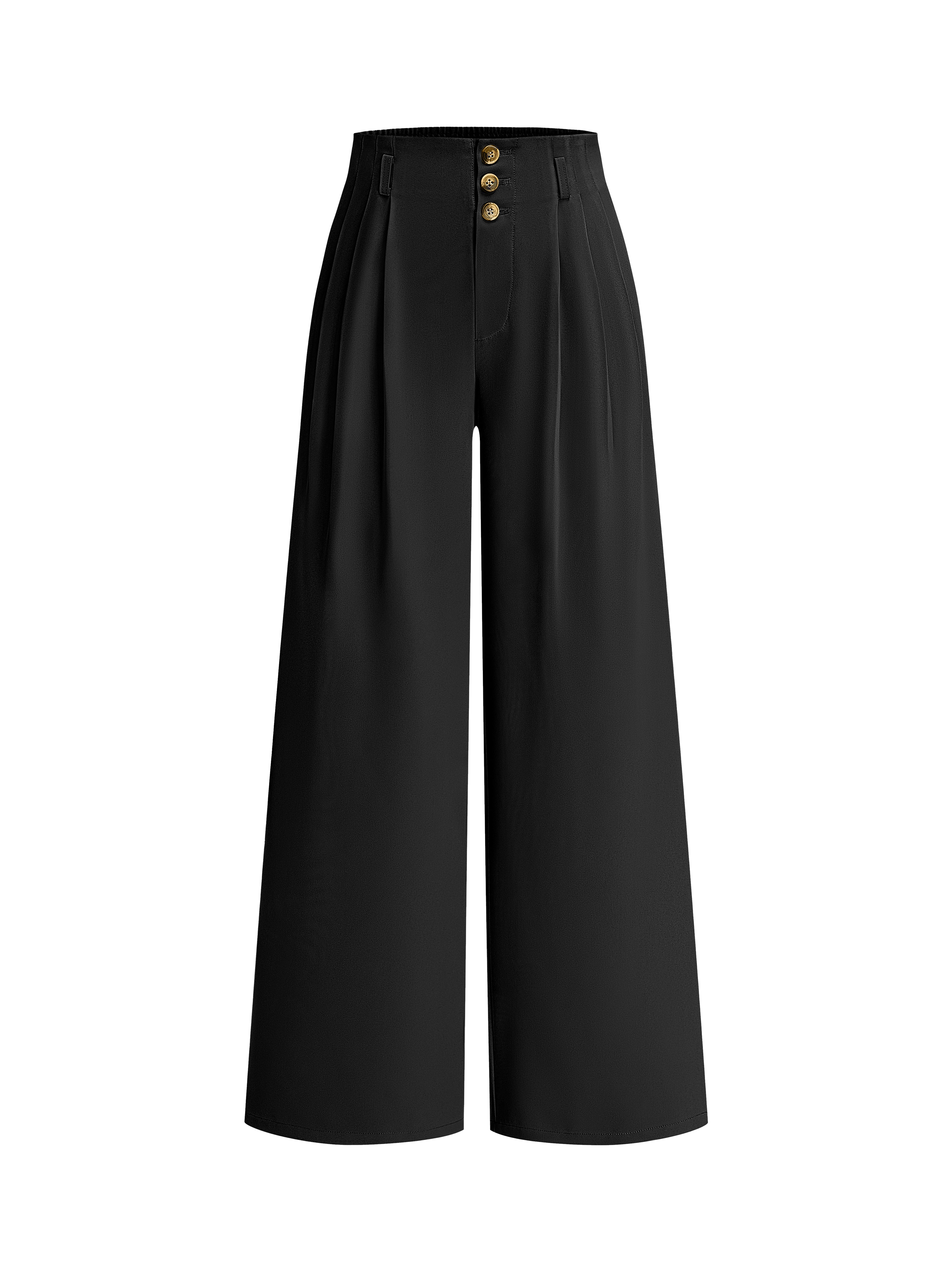 BTFBM Wide Leg Dress Pants Women Business Casual Outfits | Elastic High Waisted Palazzo Pants, Button Zip Up Closure, Pleated Office Work Trousers With Pockets, Fall Fashion 2026