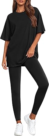 BTFBM Two Piece Lounge Set Women 2026 Spring Casual Oversized Shirts Leggings Matching Workout Airport Travel Outfits