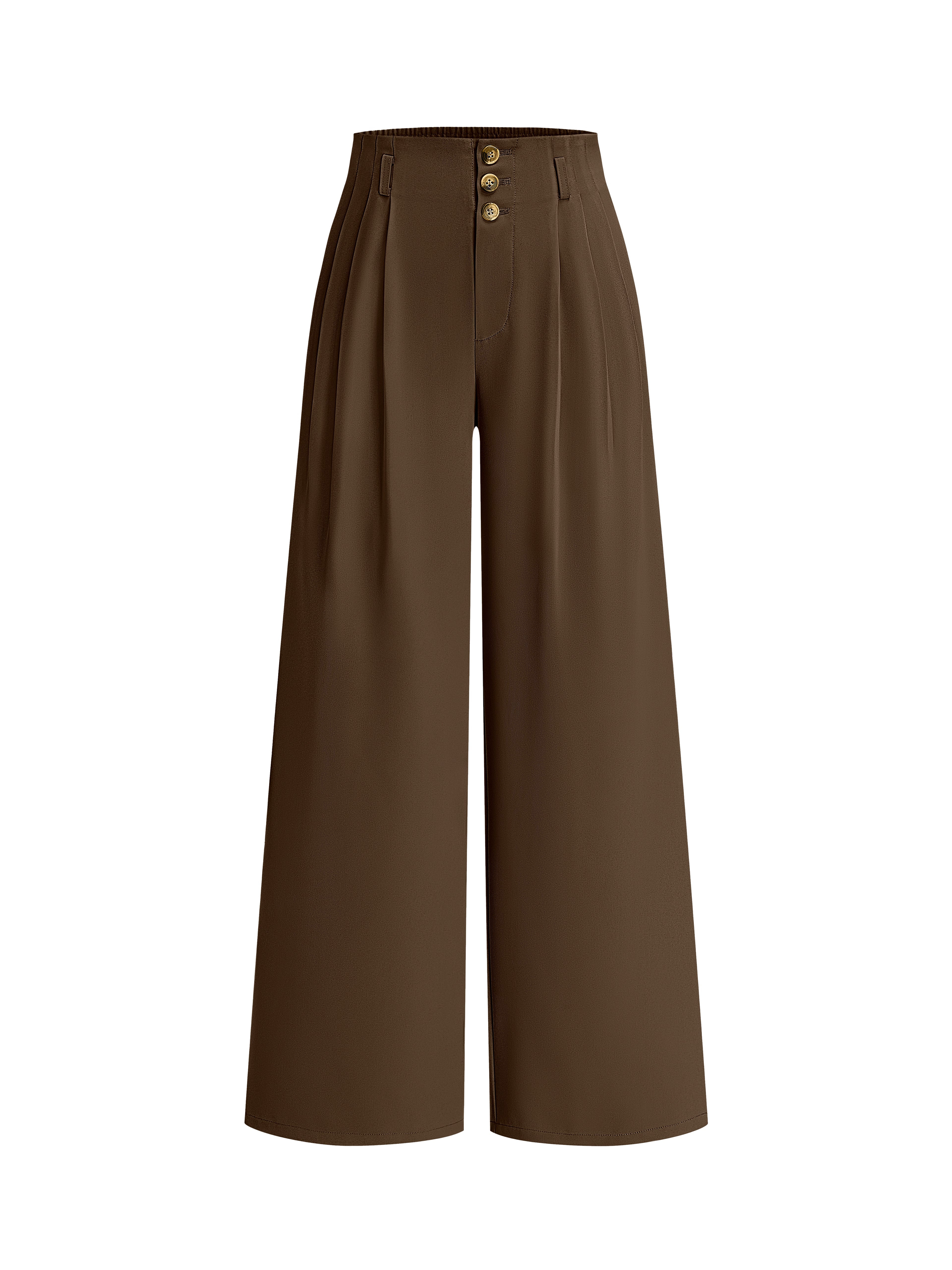 BTFBM Wide Leg Dress Pants Women Business Casual Outfits | Elastic High Waisted Palazzo Pants, Button Zip Up Closure, Pleated Office Work Trousers With Pockets, Fall Fashion 2026