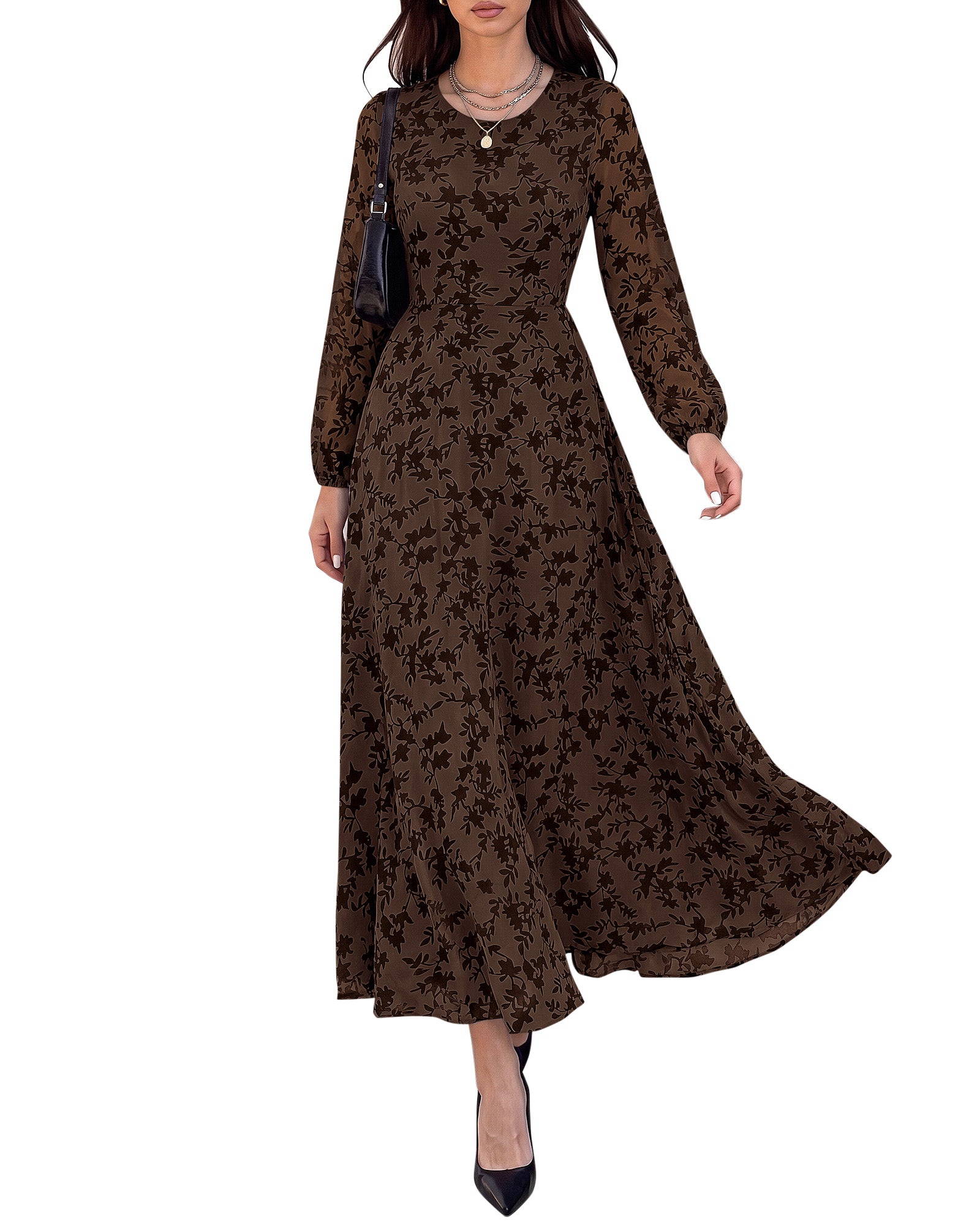 BTFBM Fall Wedding Guest Dress for Women Formal Floral Maxi Homecoming Dresses Cocktail Prom Fashion Clothing