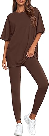 BTFBM Two Piece Lounge Set Women 2026 Spring Casual Oversized Shirts Leggings Matching Workout Airport Travel Outfits