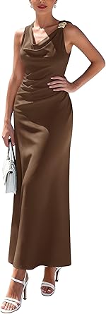 BTFBM Summer Dress for Women Sleeveless Solid Bodycon Homecoming Prom Cocktail Party Wedding Guest Maxi Dress