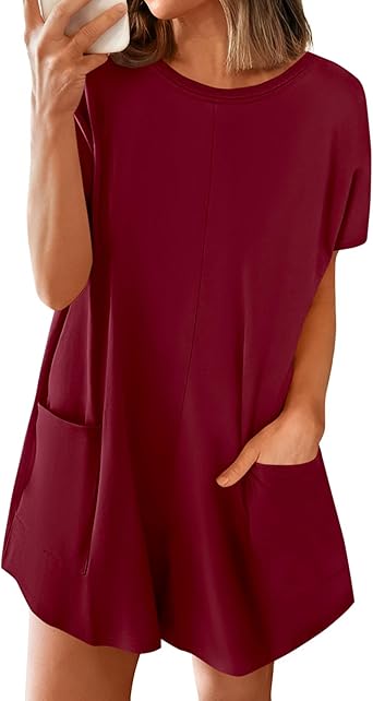 BTFBM Rompers for Women Summer 2026 Casual Dressy One Piece Shorts Tshirt Pants Jumpsuit Beach Vacation Clothes Outfit