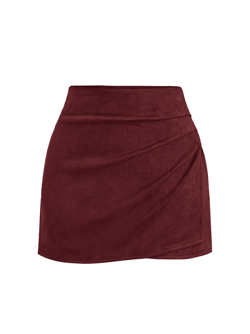 BTFBM Faux Suede Mini Skirts for Women Ruched Wrap Skorts | Elastic High Waisted Skirt With Shorts Underneath, Cute Boho Skort, Holiday Western Concert Outfits, Trendy Winter Fall 2026