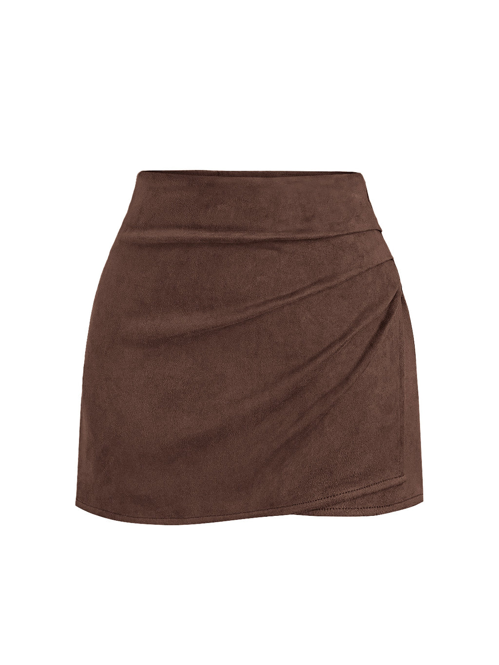 BTFBM Faux Suede Mini Skirts for Women Ruched Wrap Skorts | Elastic High Waisted Skirt With Shorts Underneath, Cute Boho Skort, Holiday Western Concert Outfits, Trendy Winter Fall 2026