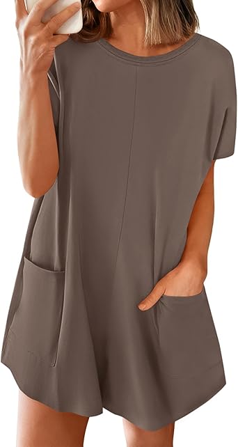 BTFBM Rompers for Women Summer 2026 Casual Dressy One Piece Shorts Tshirt Pants Jumpsuit Beach Vacation Clothes Outfit