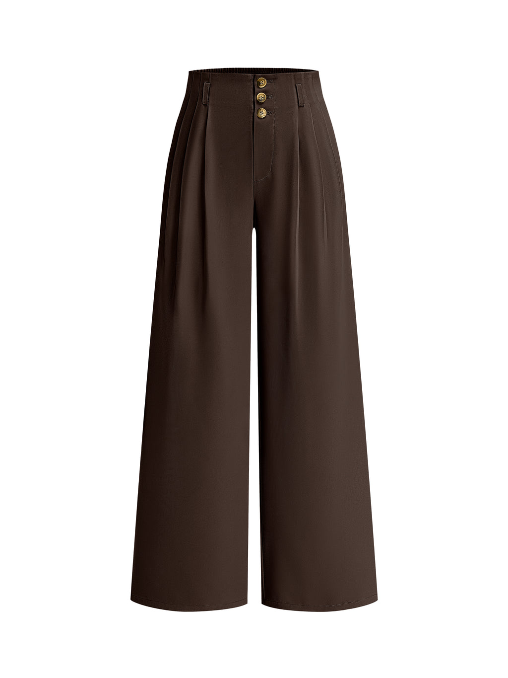 BTFBM Wide Leg Dress Pants Women Business Casual Outfits | Elastic High Waisted Palazzo Pants, Button Zip Up Closure, Pleated Office Work Trousers With Pockets, Fall Fashion 2026