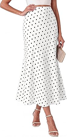 BTFBM Satin Maxi Skirts for Women 2026 Summer Spring Boho A Line High Waisted Cocktail Wedding Guest Party Silk Midi Skirt