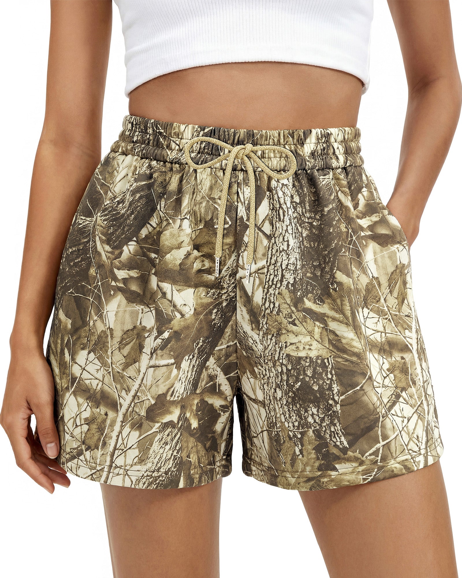 BTFBM Casual Floral Shorts for Women Beach Fashion Pajama 2026 Summer Outfits Lounge Sleep Y2K Beach Bottoms