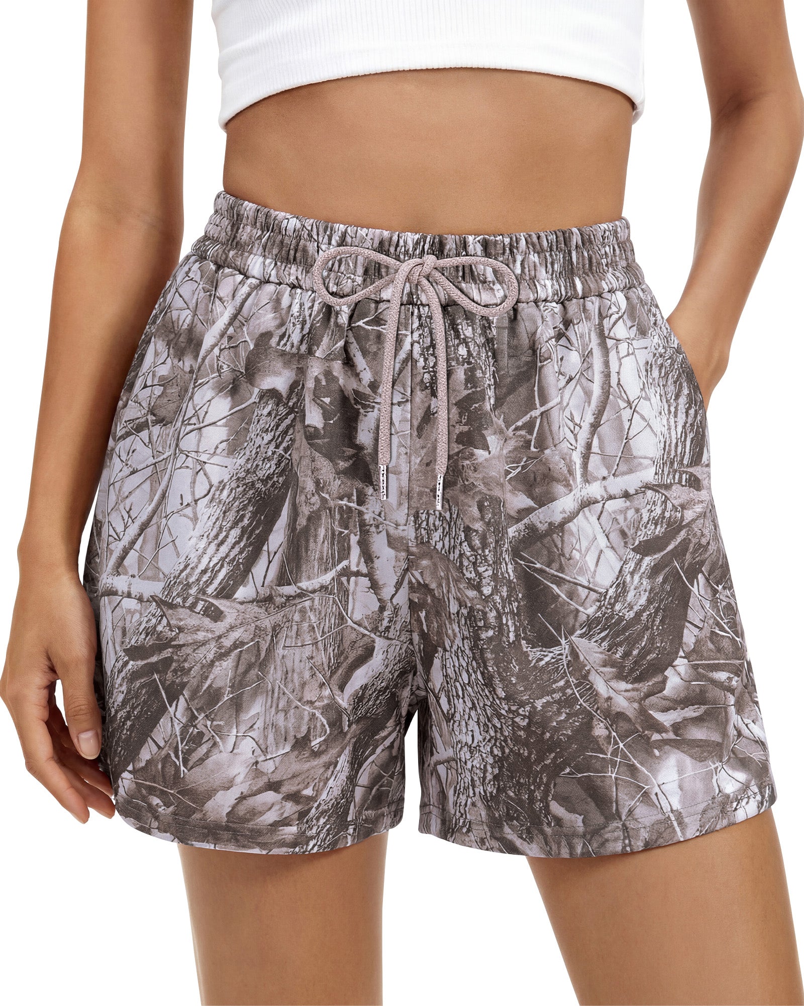 BTFBM Casual Floral Shorts for Women Beach Fashion Pajama 2026 Summer Outfits Lounge Sleep Y2K Beach Bottoms