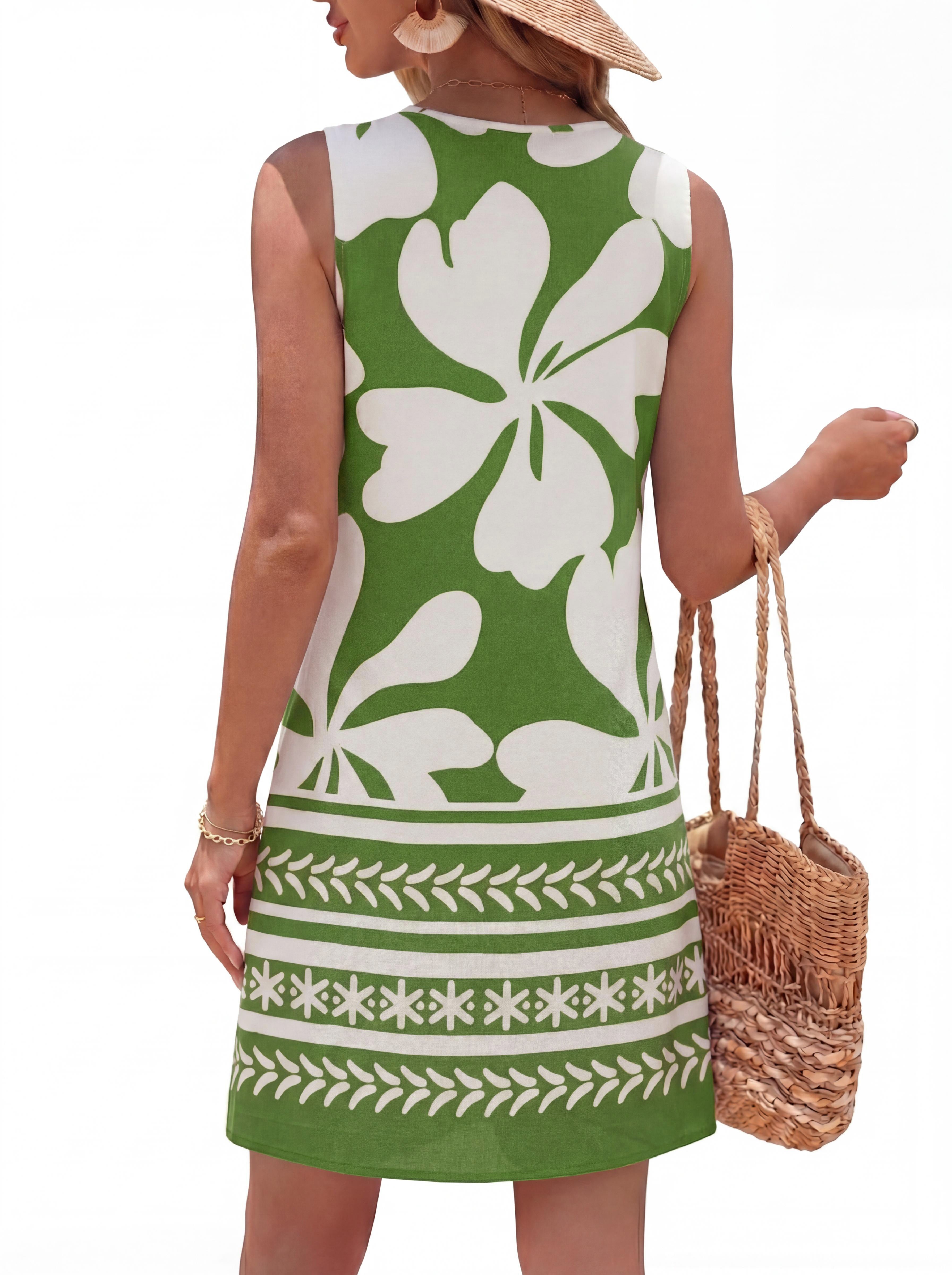BTFBM Casual Summer Dresses for Women 2026 Spring Sleeveless Boho Floral Tank Mini Sun Dress Beach Vacation Sundresses
