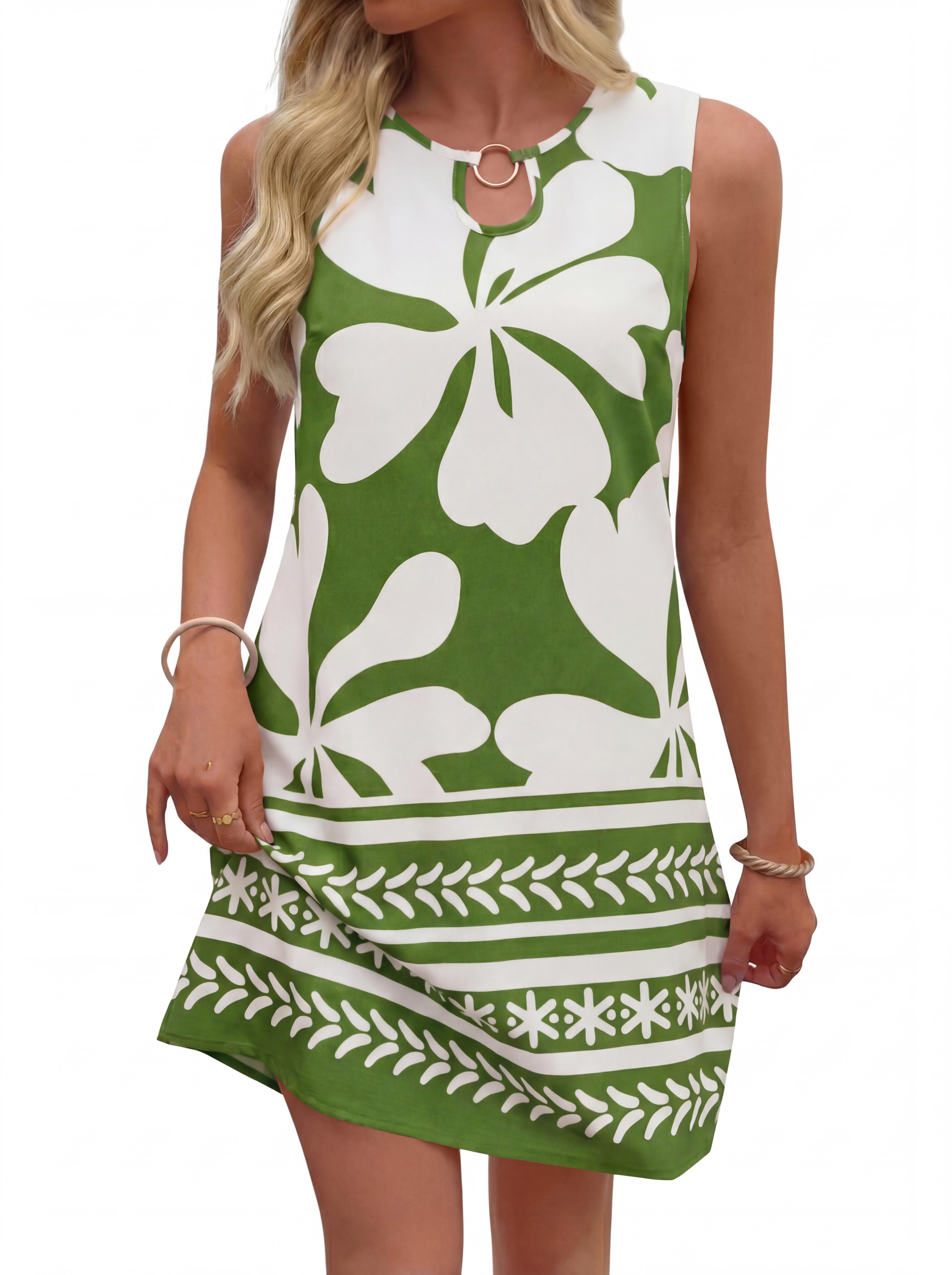 BTFBM Casual Summer Dresses for Women 2026 Spring Sleeveless Boho Floral Tank Mini Sun Dress Beach Vacation Sundresses