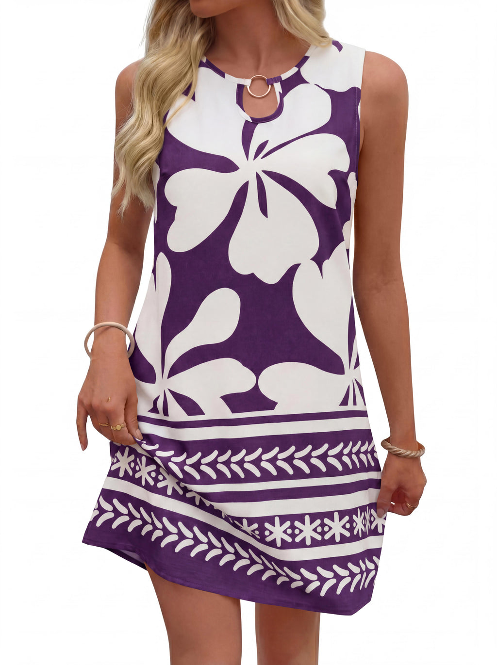 BTFBM Casual Summer Dresses for Women 2026 Spring Sleeveless Boho Floral Tank Mini Sun Dress Beach Vacation Sundresses