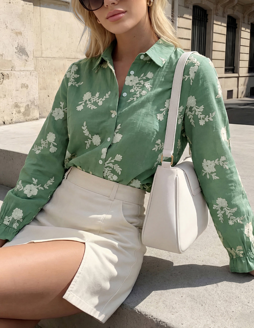 BTFBM Boho Floral Embroidered Long Sleeve Blouses for Women Dressy Casual
