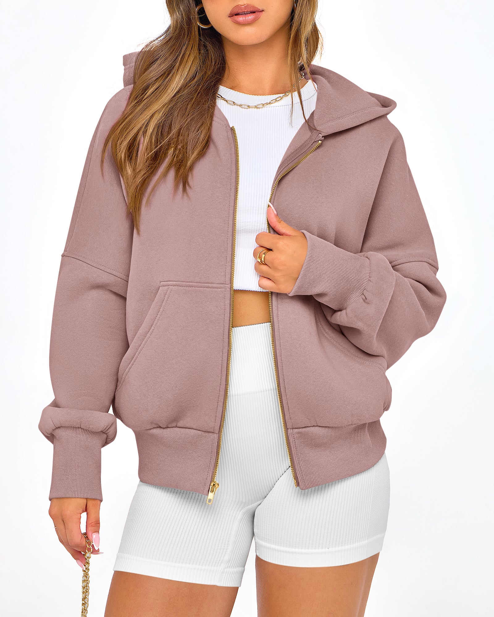 BTFBM Hoodies For Women Spring Clothing 2026 Long Sleeve Zip Up Fleece Fashion Sweatshirts Jacket Y2K Hoodie Fall Fashion