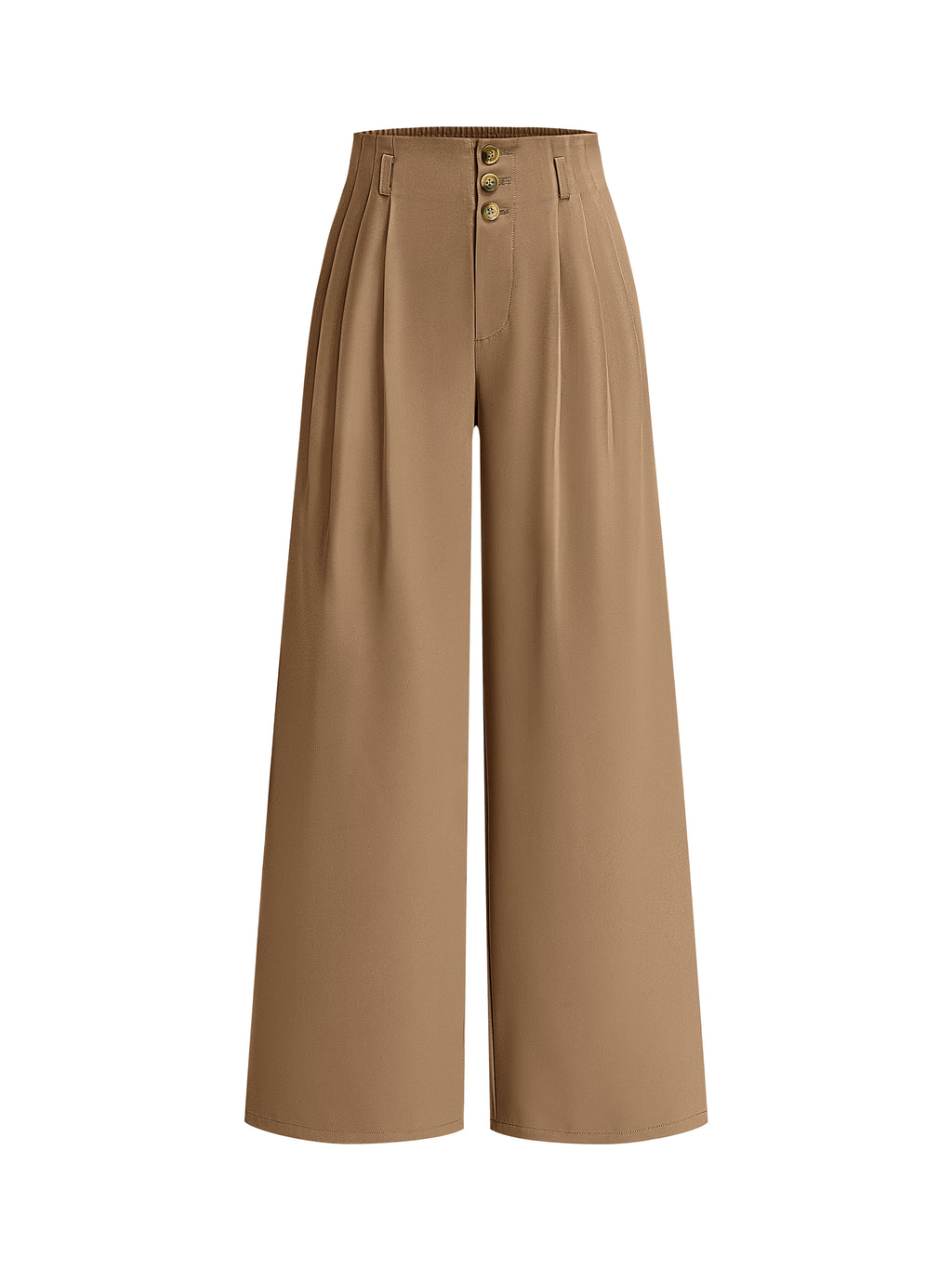 BTFBM Wide Leg Dress Pants Women Business Casual Outfits | Elastic High Waisted Palazzo Pants, Button Zip Up Closure, Pleated Office Work Trousers With Pockets, Fall Fashion 2026