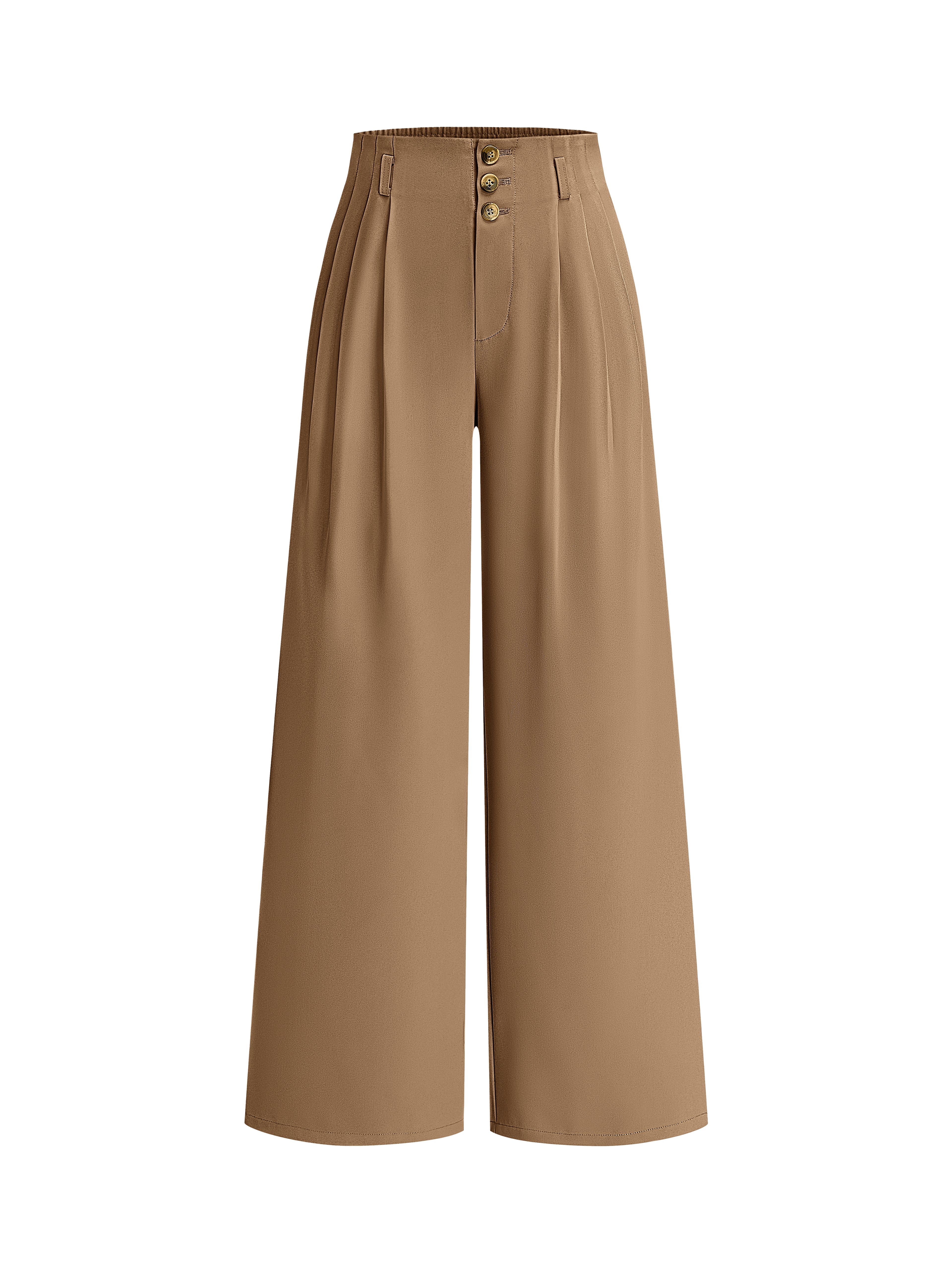 BTFBM Wide Leg Dress Pants Women Business Casual Outfits | Elastic High Waisted Palazzo Pants, Button Zip Up Closure, Pleated Office Work Trousers With Pockets, Fall Fashion 2026