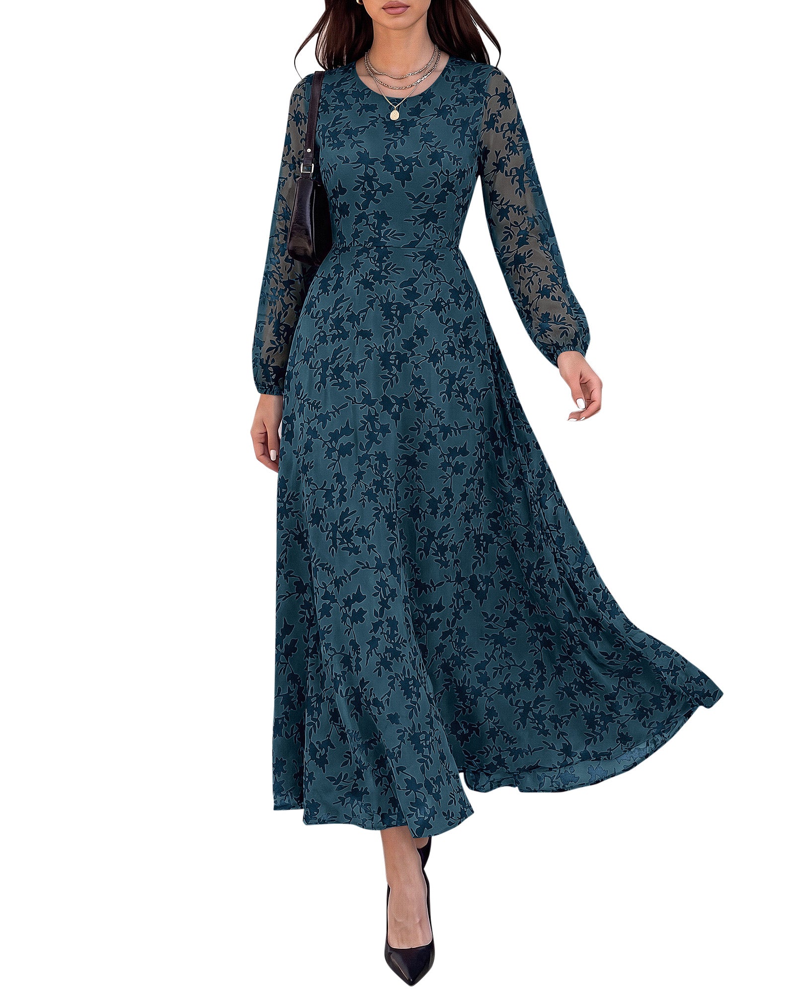 BTFBM Fall Wedding Guest Dress for Women Formal Floral Maxi Homecoming Dresses Cocktail Prom Fashion Clothing