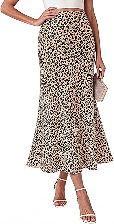 BTFBM Satin Maxi Skirts for Women 2026 Summer Spring Boho A Line High Waisted Cocktail Wedding Guest Party Silk Midi Skirt