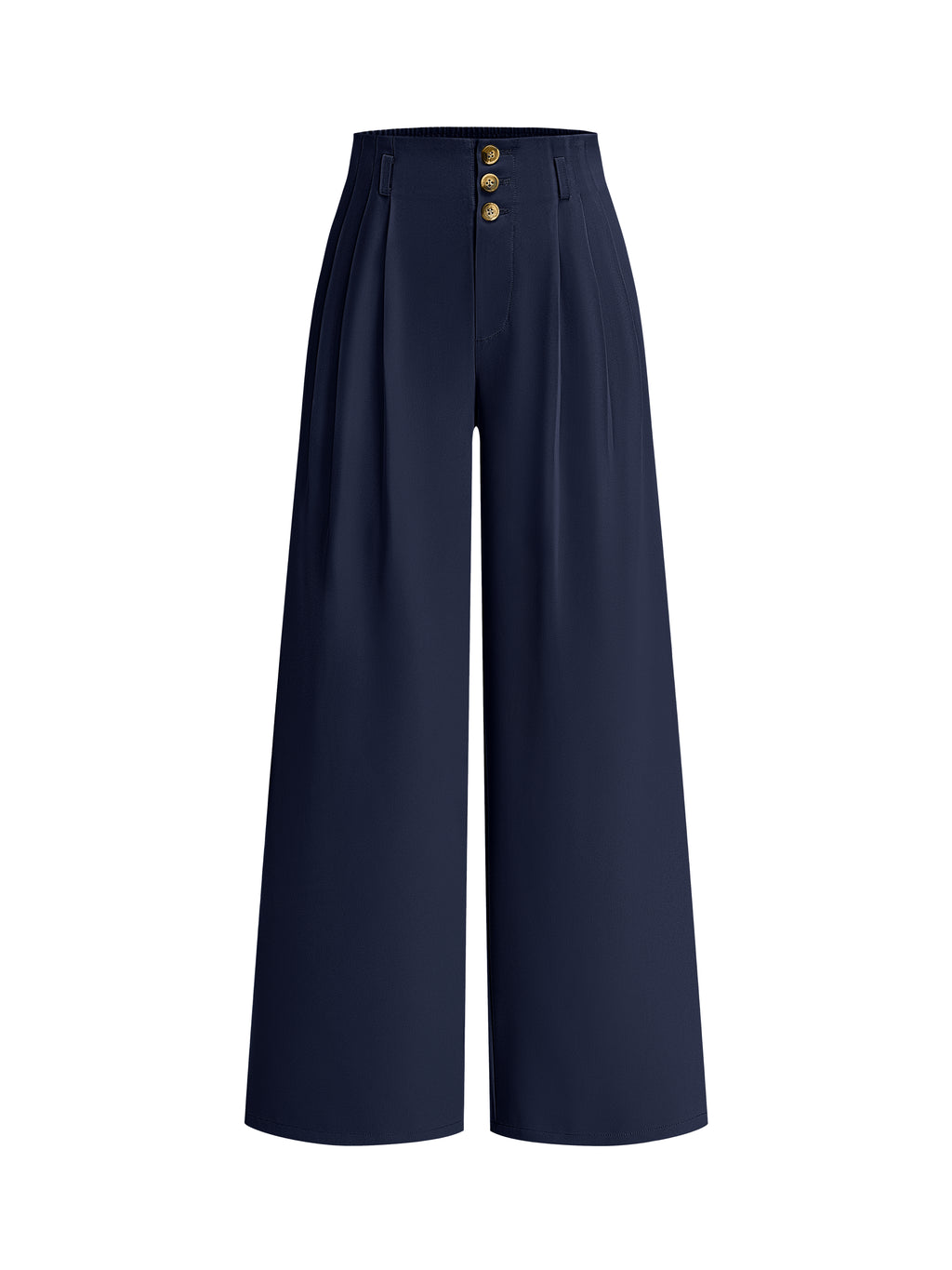 BTFBM Wide Leg Dress Pants Women Business Casual Outfits | Elastic High Waisted Palazzo Pants, Button Zip Up Closure, Pleated Office Work Trousers With Pockets, Fall Fashion 2026