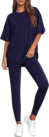 BTFBM Two Piece Lounge Set Women 2026 Spring Casual Oversized Shirts Leggings Matching Workout Airport Travel Outfits