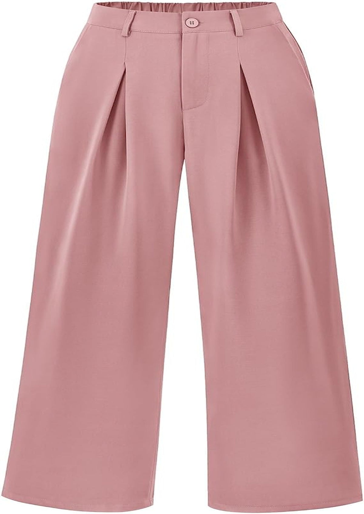 BTFBM Women High Waist Palazzo Pants Summer 2026 Casual Wide Leg Trousers Loose Work Office Business Suit Pant Pockets