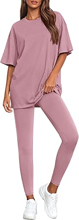 BTFBM Two Piece Lounge Set Women 2026 Spring Casual Oversized Shirts Leggings Matching Workout Airport Travel Outfits