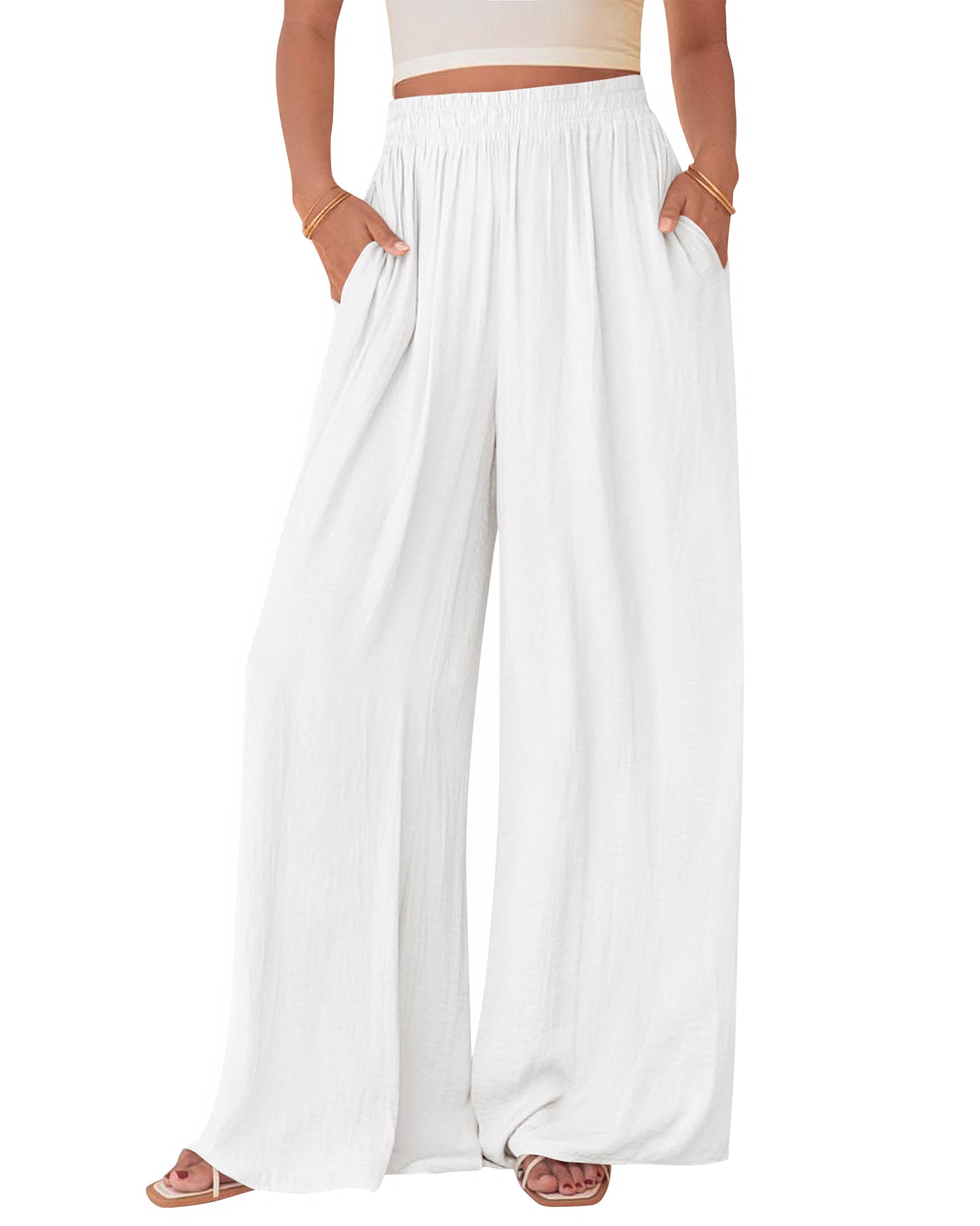 BTFBM Wide Leg Pants Woman Summer 2025 Pockets Loose Flowy Trousers Lounge Palazzo Pant Beach Vacation Clothes