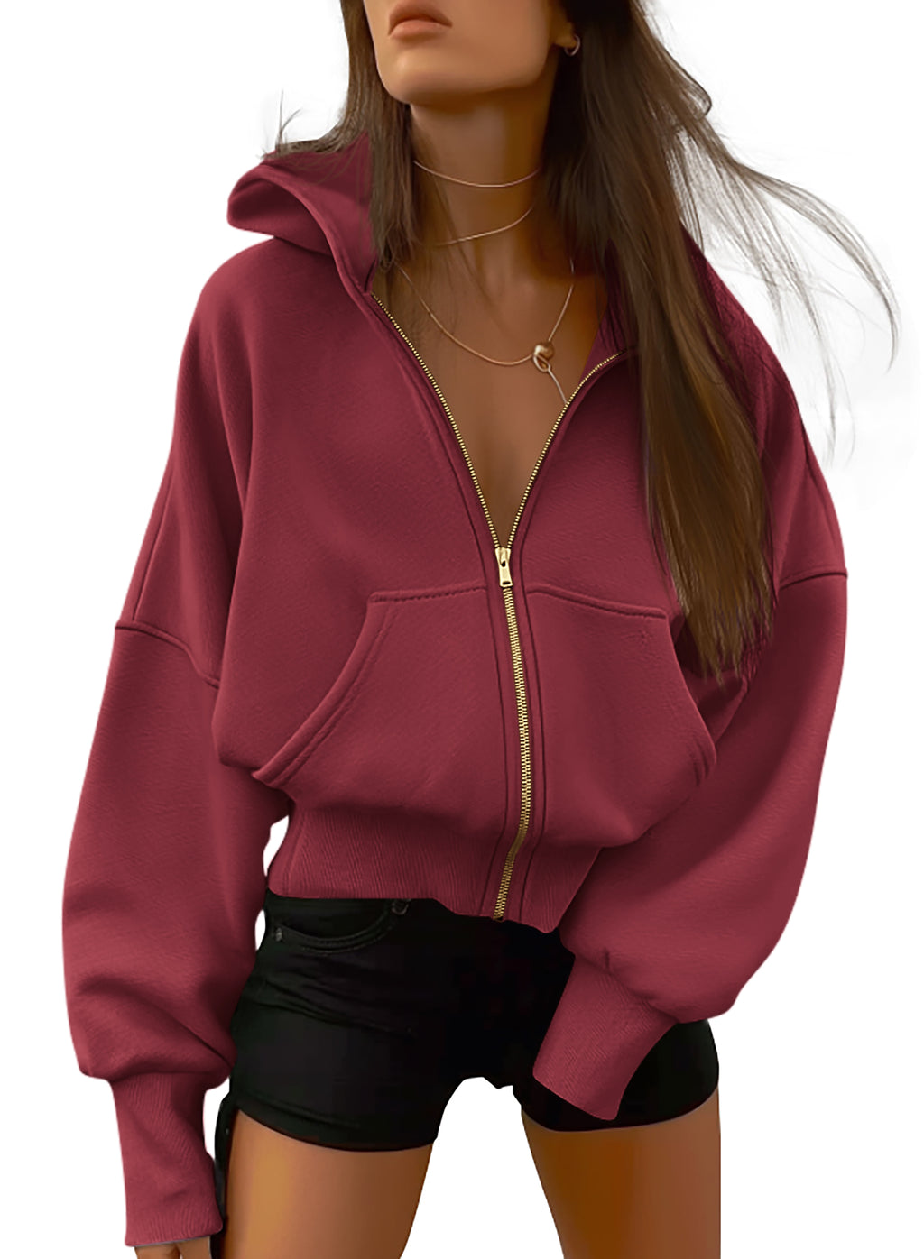 BTFBM Hoodies For Women Spring Clothing 2026 Long Sleeve Zip Up Fleece Fashion Sweatshirts Jacket Y2K Hoodie Fall Fashion