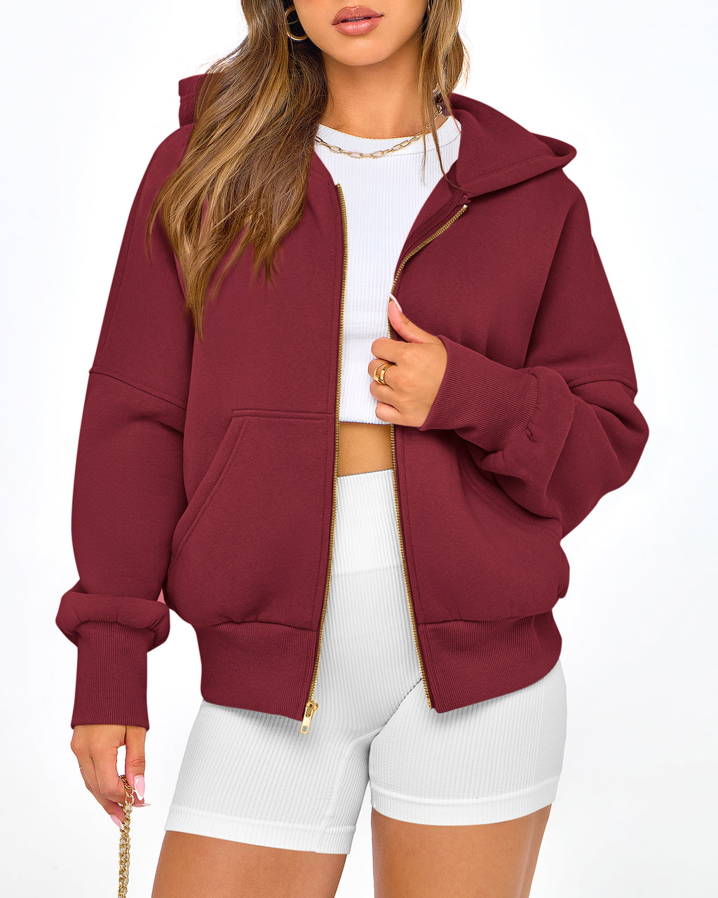 BTFBM Hoodies For Women Spring Clothing 2026 Long Sleeve Zip Up Fleece Fashion Sweatshirts Jacket Y2K Hoodie Fall Fashion