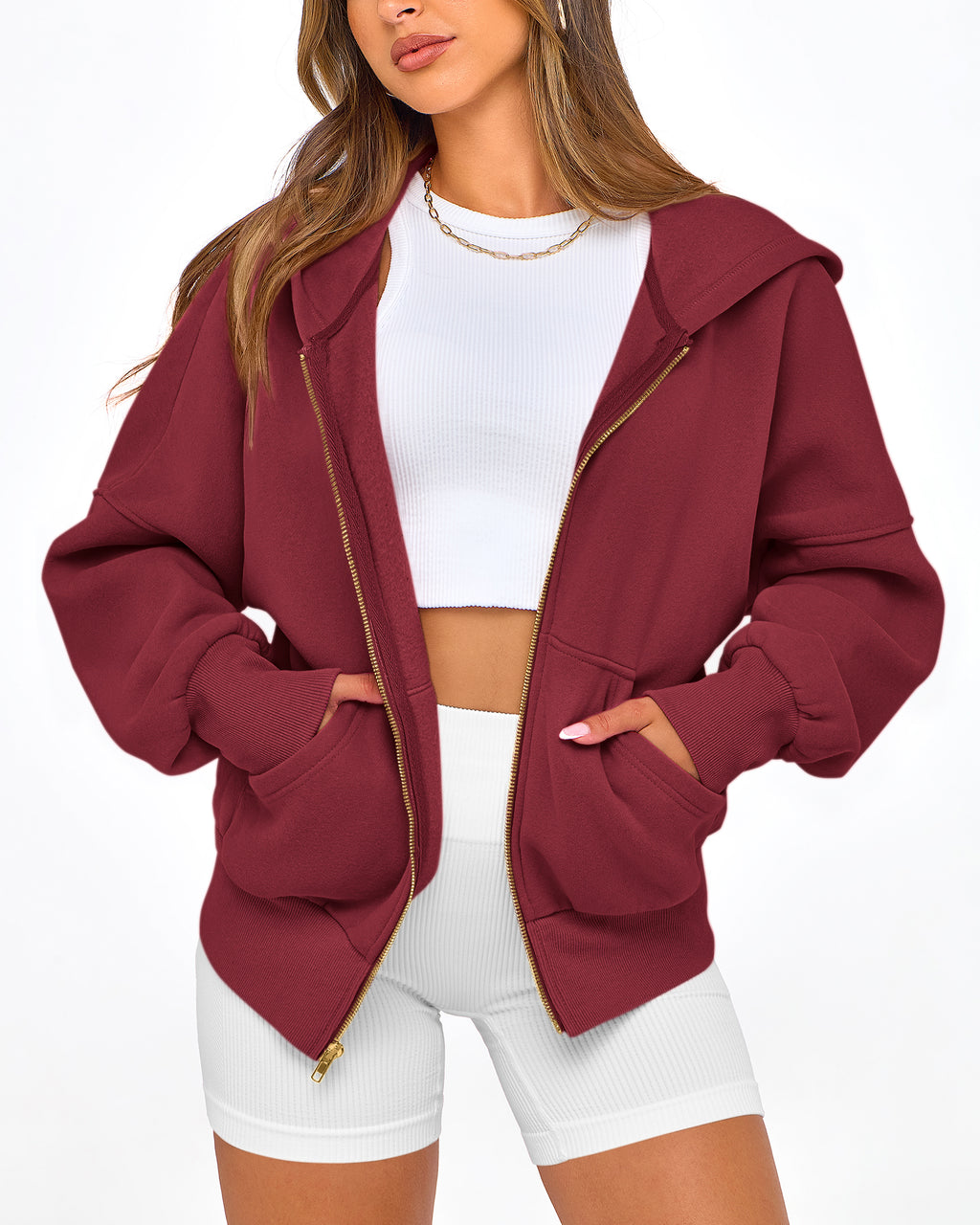 BTFBM Hoodies For Women Spring Clothing 2026 Long Sleeve Zip Up Fleece Fashion Sweatshirts Jacket Y2K Hoodie Fall Fashion